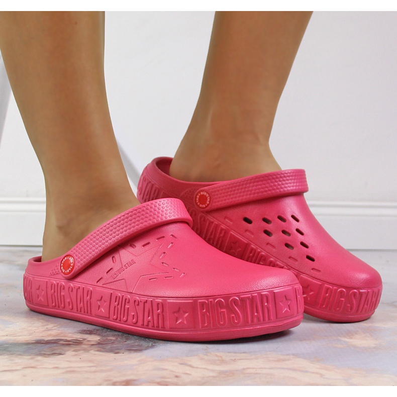 Papuci roz dama kroks pink Big Star II275007
