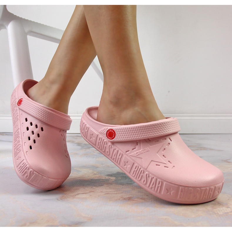 Papuci roz dama kroks pink Big Star II275008