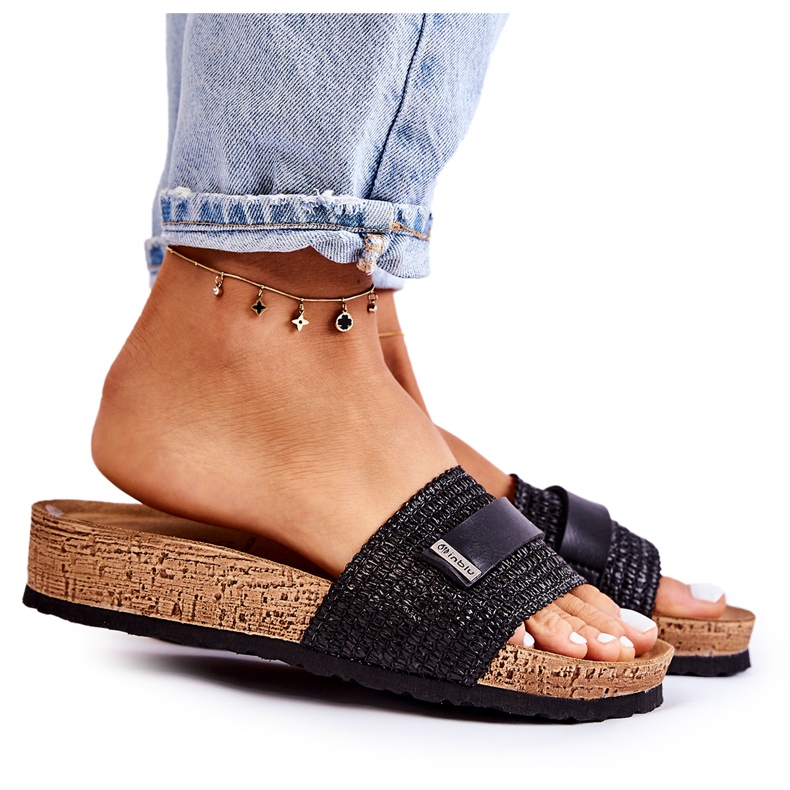 Papuci Clasici Dama Inblu NM000025 Negru