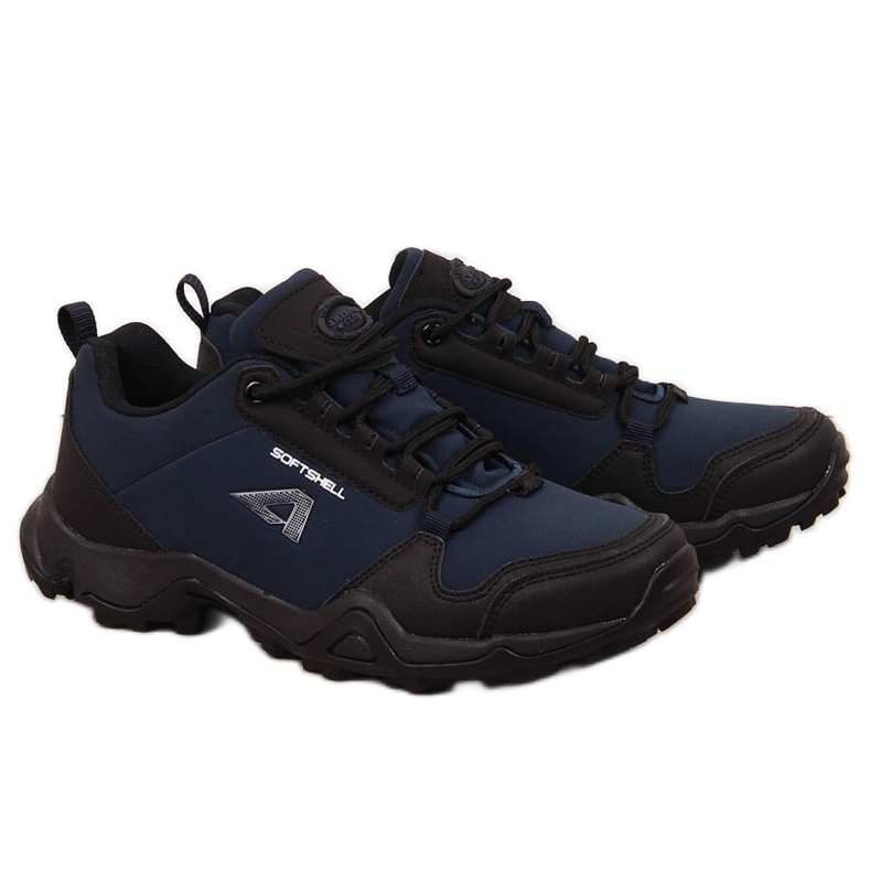 Pantofi de trekking impermeabili American Club, de culoare bleumarin, pentru bărbați albastru