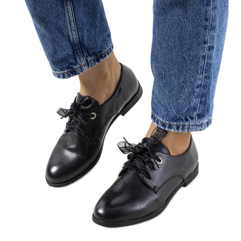 PA1 Pantofi negri Andries negru