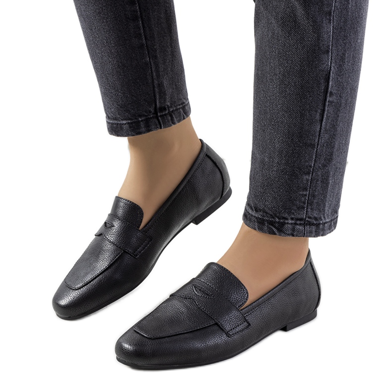 Pantofi din piele neagra de la Zulte negru
