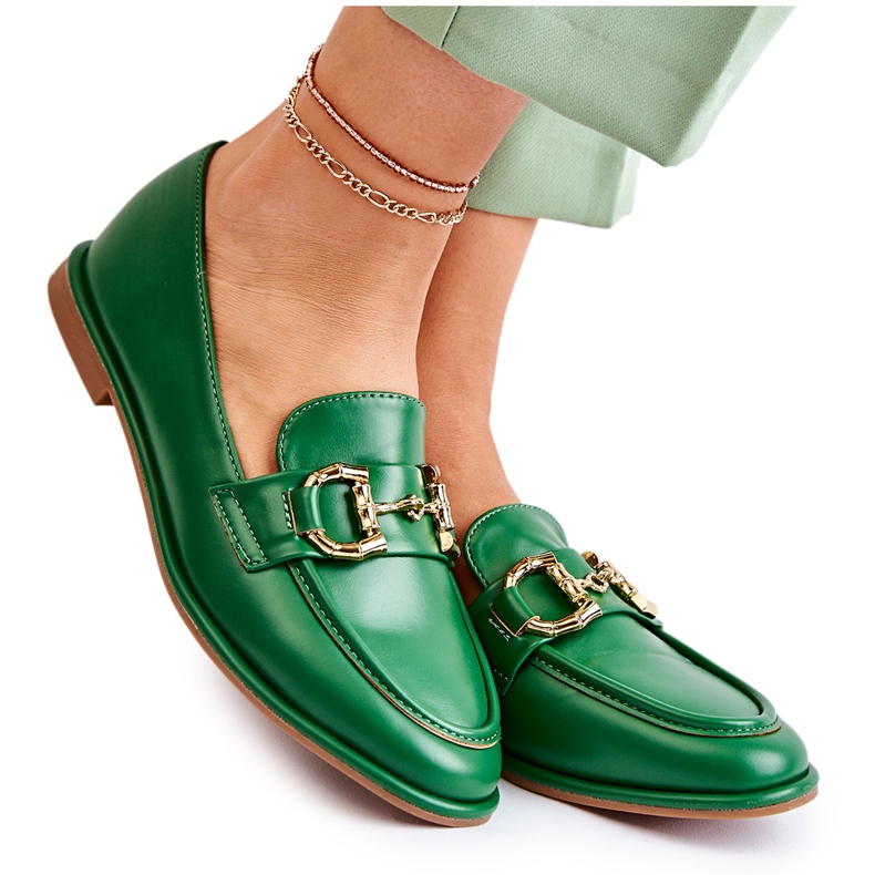 WS1 Mocasini Coriso verzi de dama verde