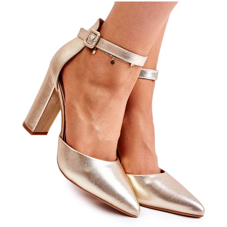 WS1 Pompe din piele pe un stâlp Salira de aur înalt