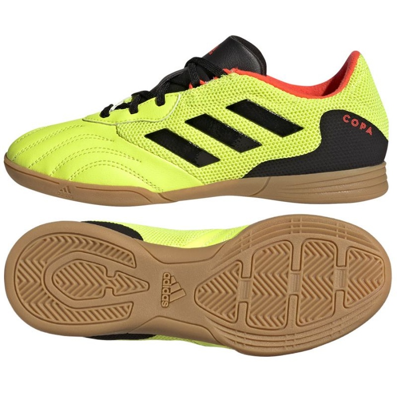 Pantofi Adidas Copa Sense.3 In Sala Jr GZ1382 negru galben Pantofi Adidas Copa Sense.3 In Sala Jr GZ1382 negru galben