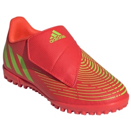 Pantofi Adidas Predator Edge.4 V Tf Jr GV8480 roșu portocale si rosii Pantofi Adidas Predator Edge.4 V Tf Jr GV8480 roșu portocale si rosii