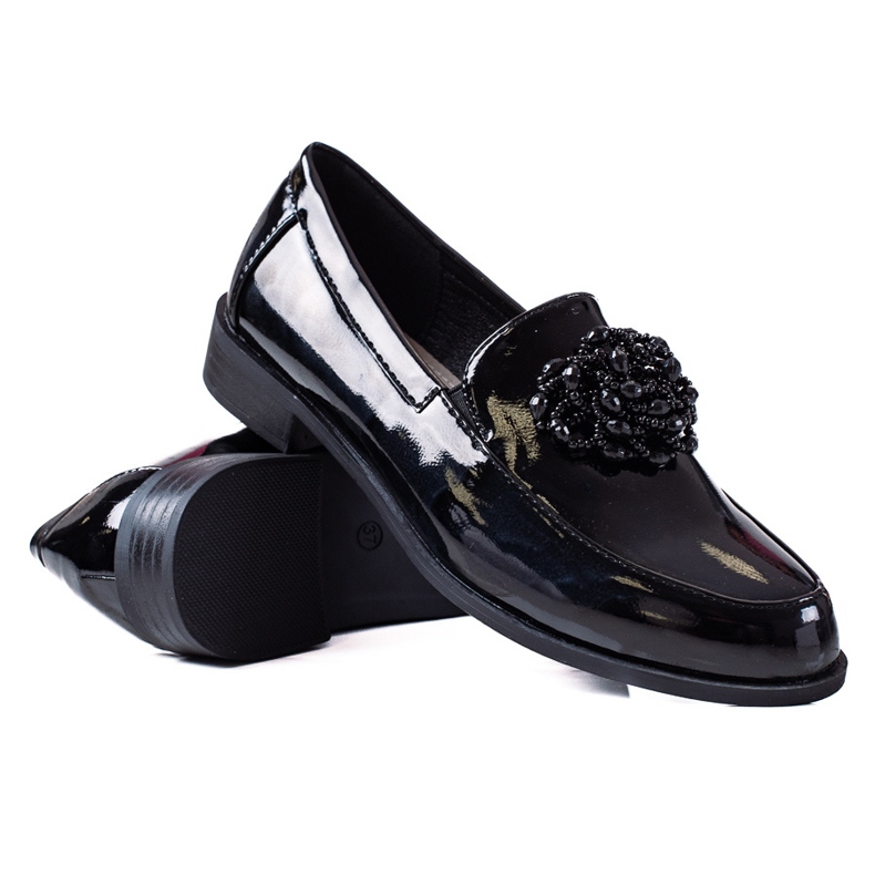 SHELOVET Mocasini de dama negru