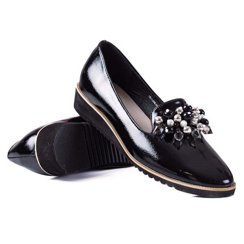 SHELOVET Mocasini de dama negru