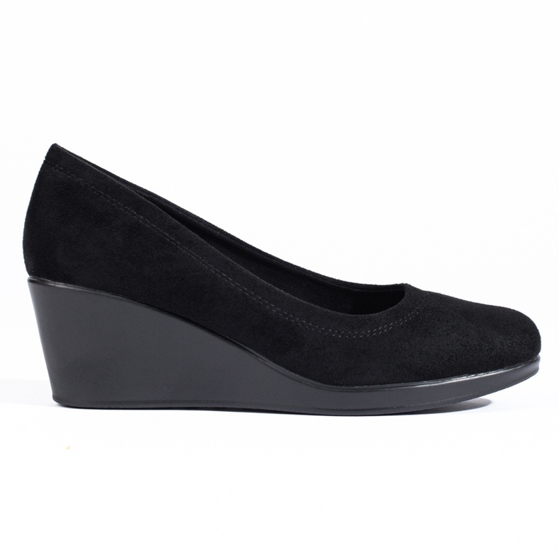 SHELOVET Pompe clasice cu pană negru