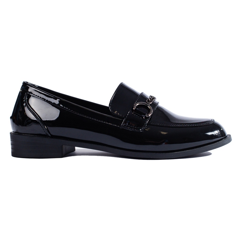 SHELOVET Mocasini eleganți negru