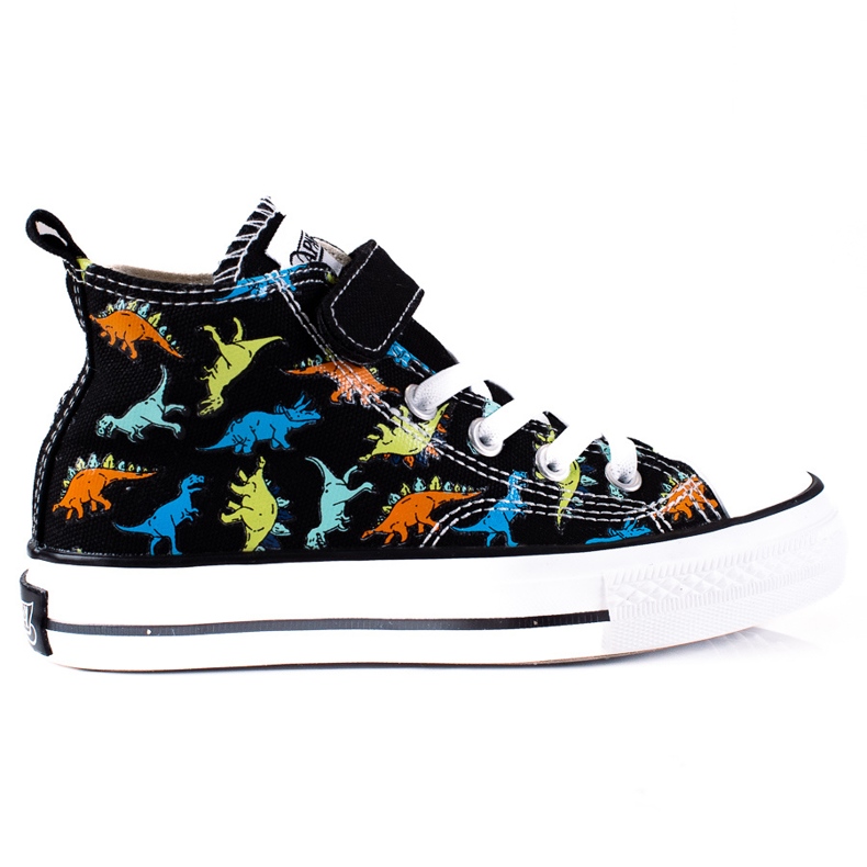 Dinozauri negri High Shelovet pentru băieți negru multicolor