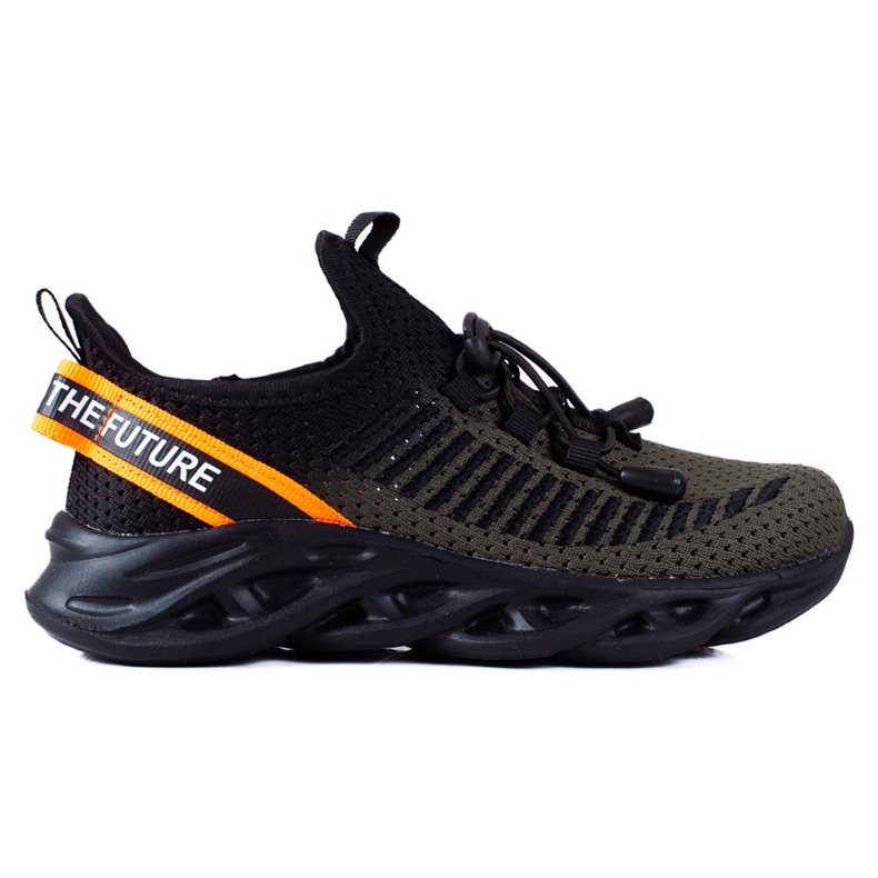 Pantofi sport pentru copii Vico, material bicolor negru