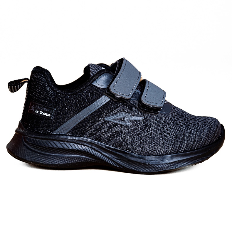 Adidași pentru băieți Shelovet, tesatura gri negru