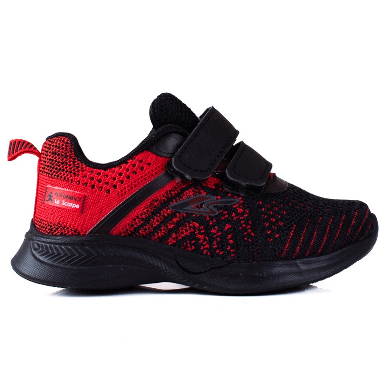 Adidași pentru băieți Shelovet din material roșu și negru