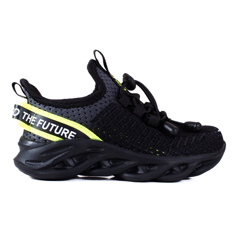Pantofi sport pentru copii Vico, material bicolor negru gri