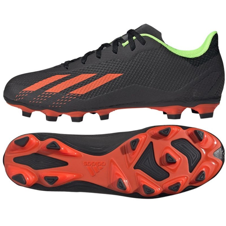 Adidas X Speedportal.4 FxG M GW8493 ghete de fotbal negru negru Adidas X Speedportal.4 FxG M GW8493 ghete de fotbal negru negru