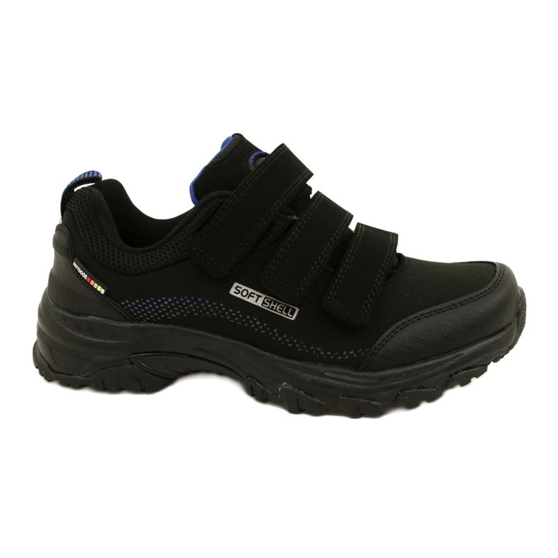 American Club Pantofi sport pentru femei Softshell pentru Velcro American WT52/22 Black negru