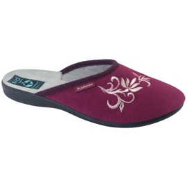 Papuci din velur maro Adanex 27861 multicolor Papuci din velur maro Adanex 27861 multicolor