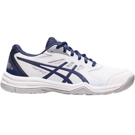 Pantofi de volei Asics Upcourt 5 W 1072A088 100 alb albastru marin Pantofi de volei Asics Upcourt 5 W 1072A088 100 alb albastru marin