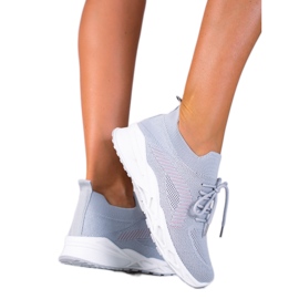 Pantofi sport dama Shelovet gri deschis Pantofi sport dama Shelovet gri deschis