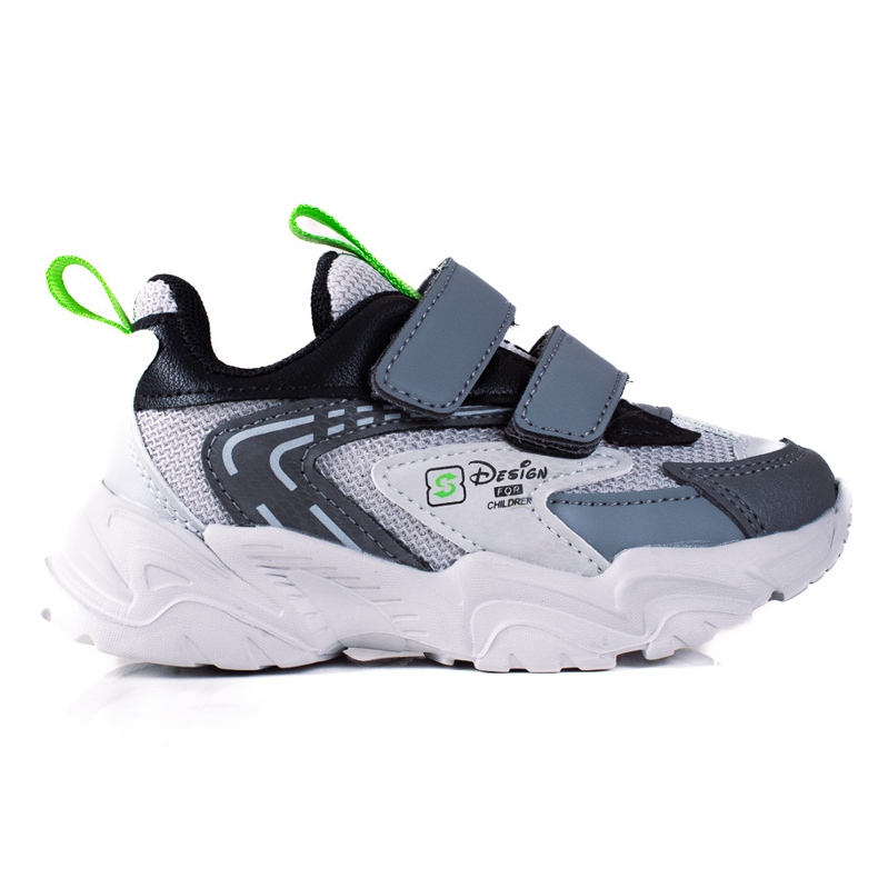 Adidasi pentru baieti Shelovet cu talpa groasa, gri deschis