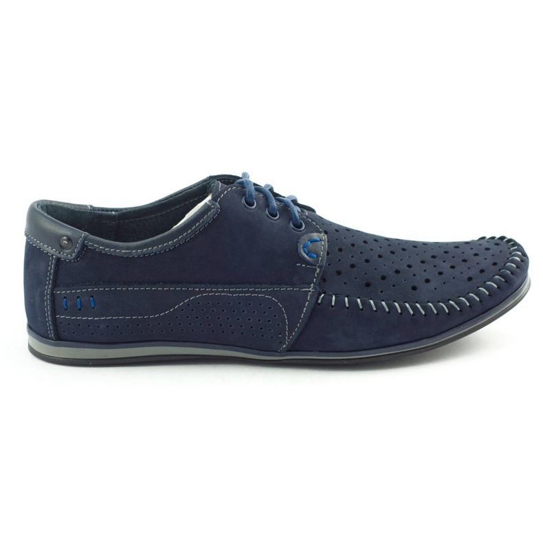 KOMODO Pantofi mocasini barbati 875 pentru vara, bleumarin albastru