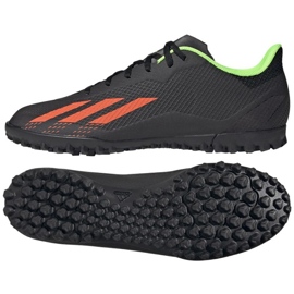 Ghete de fotbal Adidas X Speedportal.4 Tf M GW8506 negru negru Ghete de fotbal Adidas X Speedportal.4 Tf M GW8506 negru negru