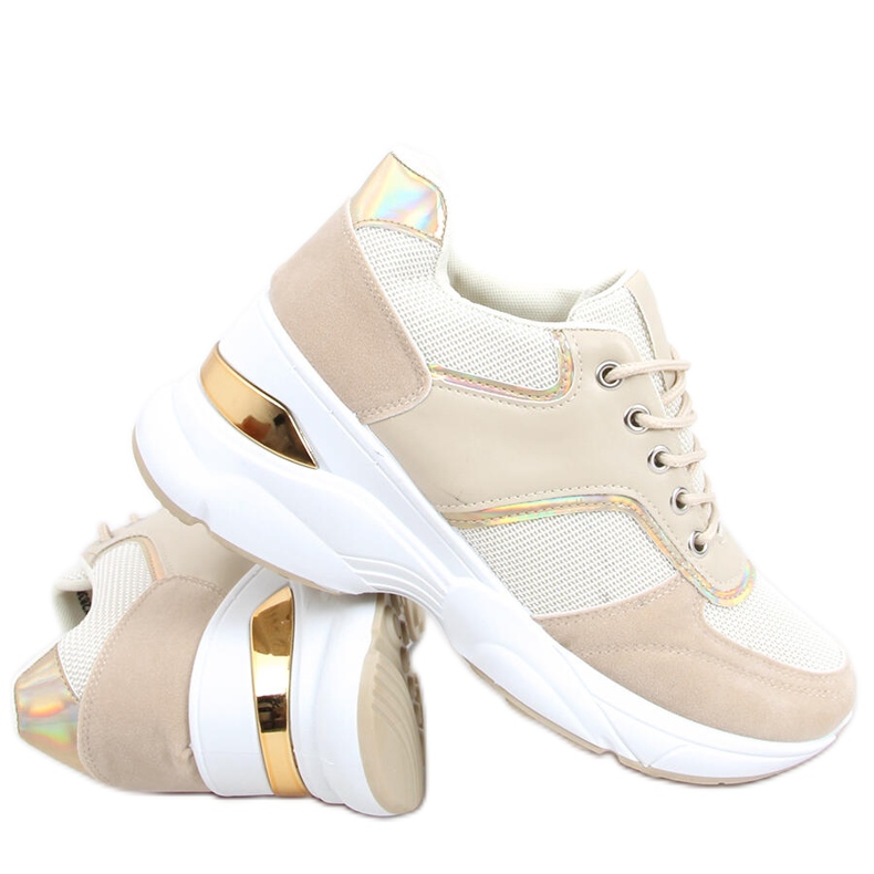 Pantofi sport pe toc ascuns Toni Beige bej Pantofi sport pe toc ascuns Toni Beige bej