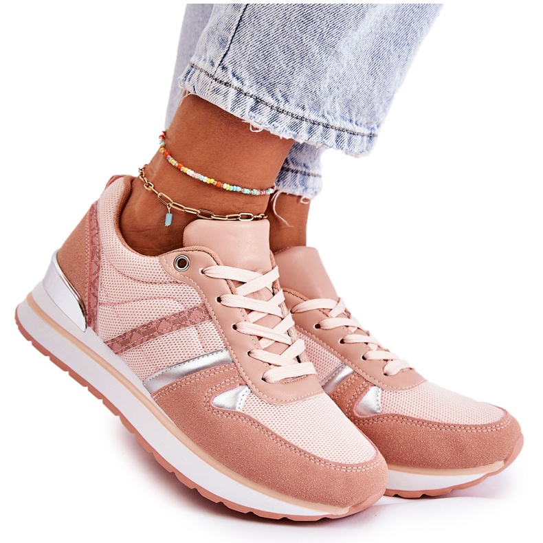 PG1 Pantofi sport clasici de damă Pink Elenes roz