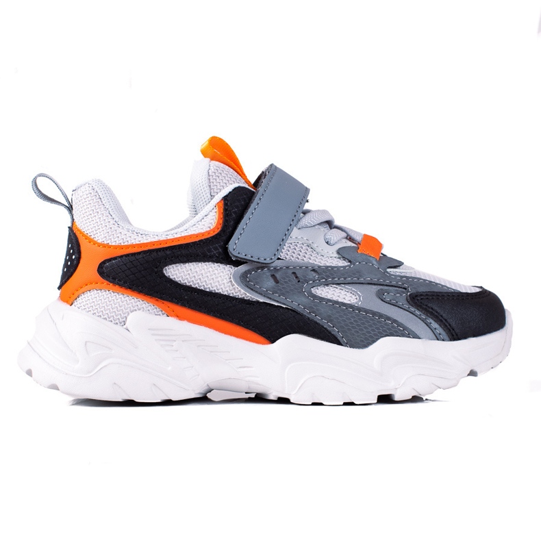 Adidași pentru băieți Shelovet pe o platformă groasă, gri multicolor