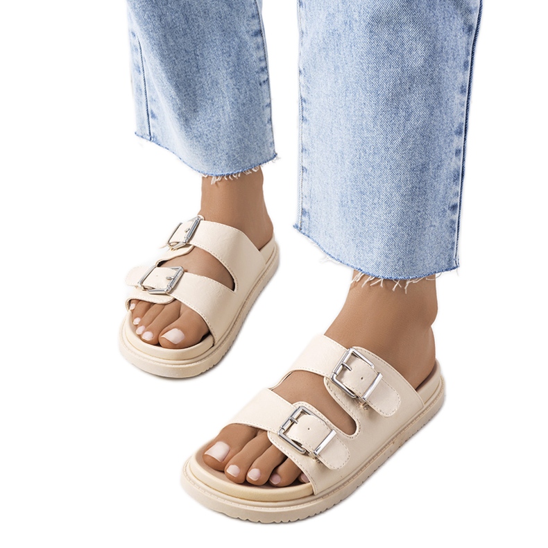 Papuci de damă Grayson bej Papuci de damă Grayson bej