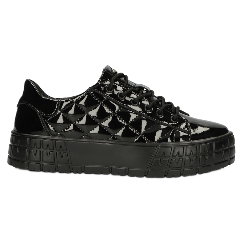Filippo Adidași din piele eleganti matlasați DP3932 / 22 BK negru