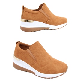 Pantofi cu pană Biflo Camel maro
