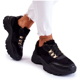 PG1 Pantofi sport de piele intoarsa dama pantofi sport negri Britany negru PG1 Pantofi sport de piele intoarsa dama pantofi sport negri Britany negru