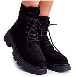 Cizme dama din piele intoarsa Legata Neagra Vanita negru Cizme dama din piele intoarsa Legata Neagra Vanita negru