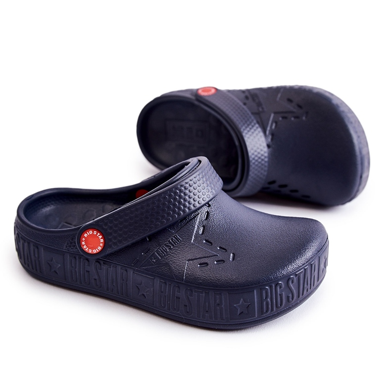 Papuci ușoare pentru copii Kroks Big Star II375002 Bleumarin albastru