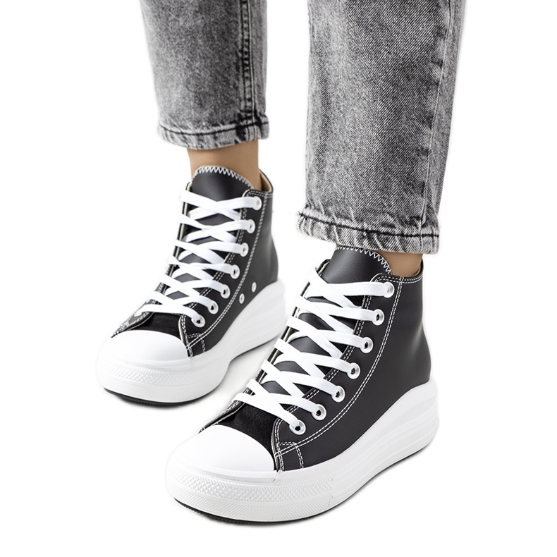 PA1 Tenisi Copples negri pentru glezna negru