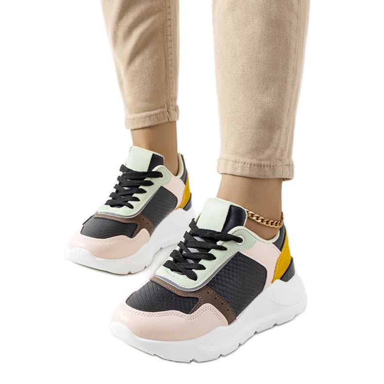 Adidași Pottin de damă de culoare neagră negru