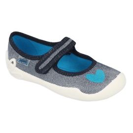Pantofi copii Befado 114X474 albastru gri
