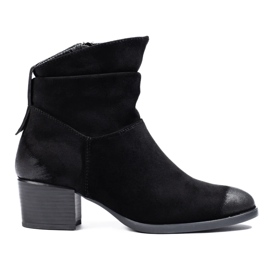 W. Potocki Cizme slip-on dama Potocki negre negru W. Potocki Cizme slip-on dama Potocki negre negru