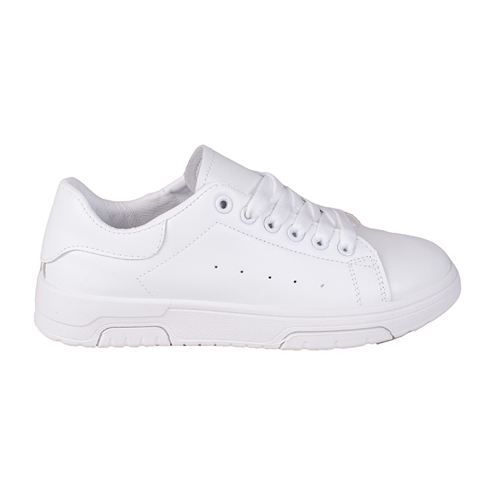 Tenisi dama Shelovet albi din piele ecologica