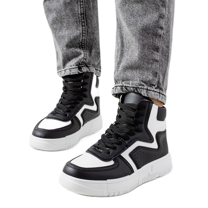 Tenisi Black Rosed pentru glezne negru