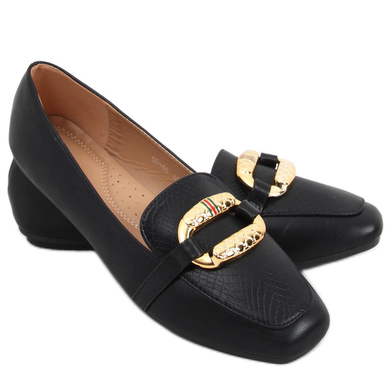 Mocasini Sajmon Black de dama negru Mocasini Sajmon Black de dama negru