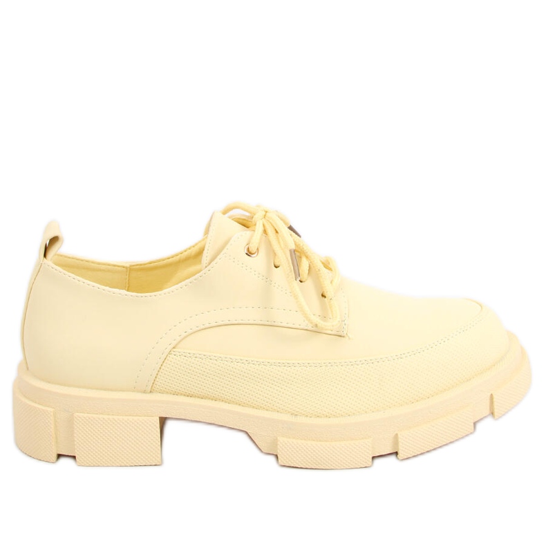 Mocasini cu talpa inalta Unna Yellow galben