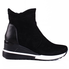 Cizme sport de dama Vinceza pe platforma neagra negru Cizme sport de dama Vinceza pe platforma neagra negru