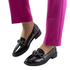 Pantofi Sakina de dama de culoare neagra negru