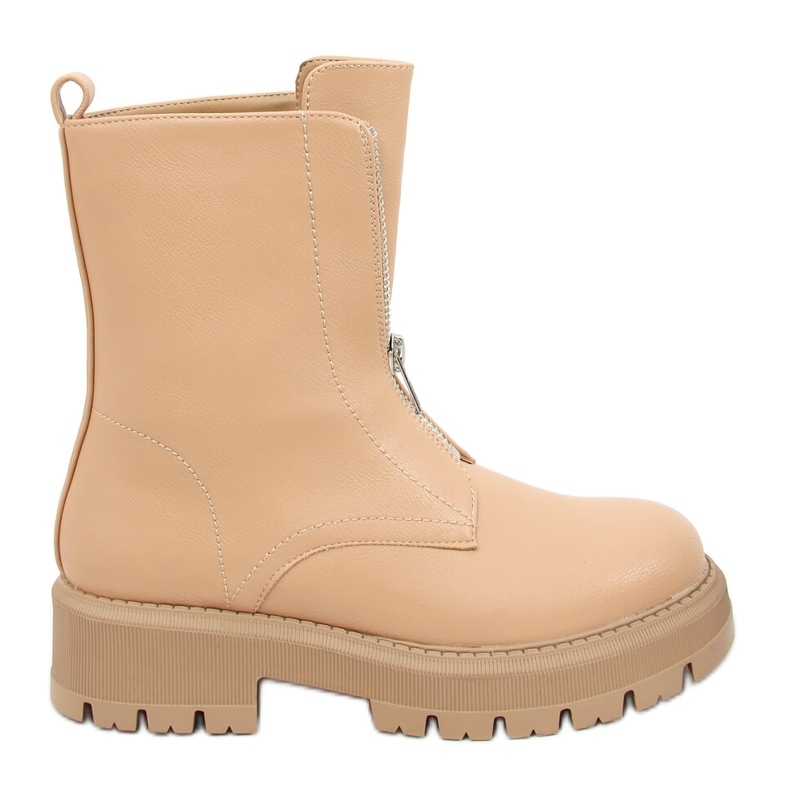 Cizme bej militar Laura Camel