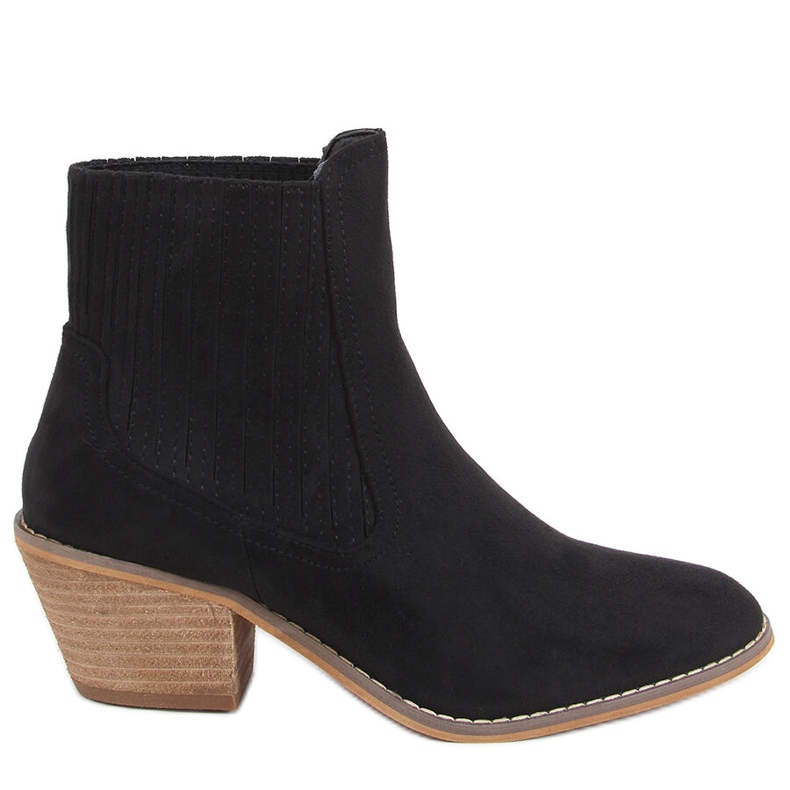 Korsa Cizme de cowboy negre negru