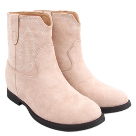 Cizme pe pană ascunsă Astrid Beige bej Cizme pe pană ascunsă Astrid Beige bej