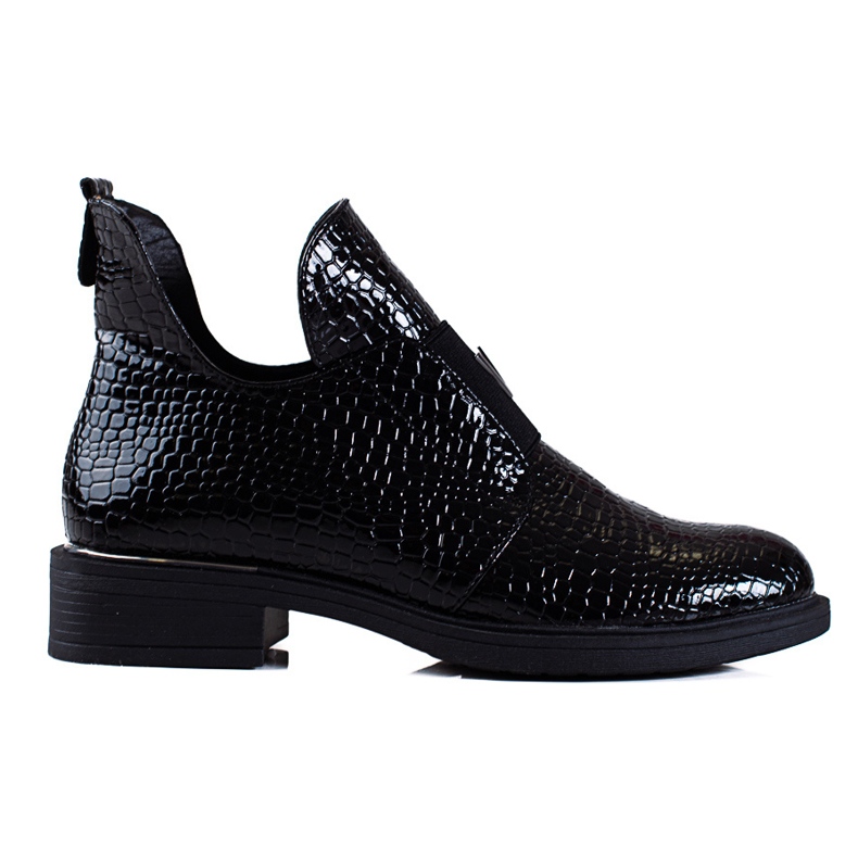 Cizme Vinceza dama cu toc plat negru